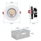 Luxrite 4 Inch Gimbal LED Recessed Downlight 5CCT 2700K-5000K 11W 75W Equivalent 1000LM Dimmable ETL LR23225-1PK - alternate 5